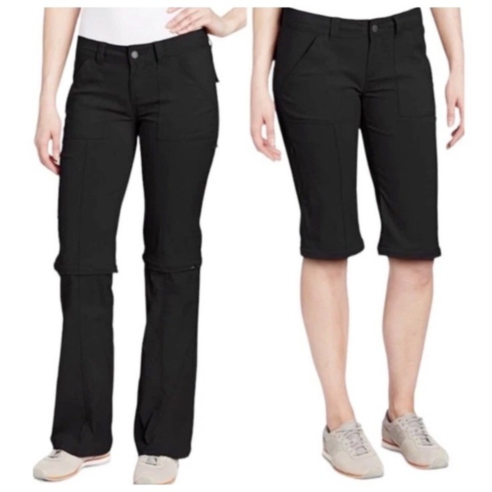 PrAna Monarch Convertible Pant Black‎ Size 8 Outdoor Gorpcore Hiking Athleisure